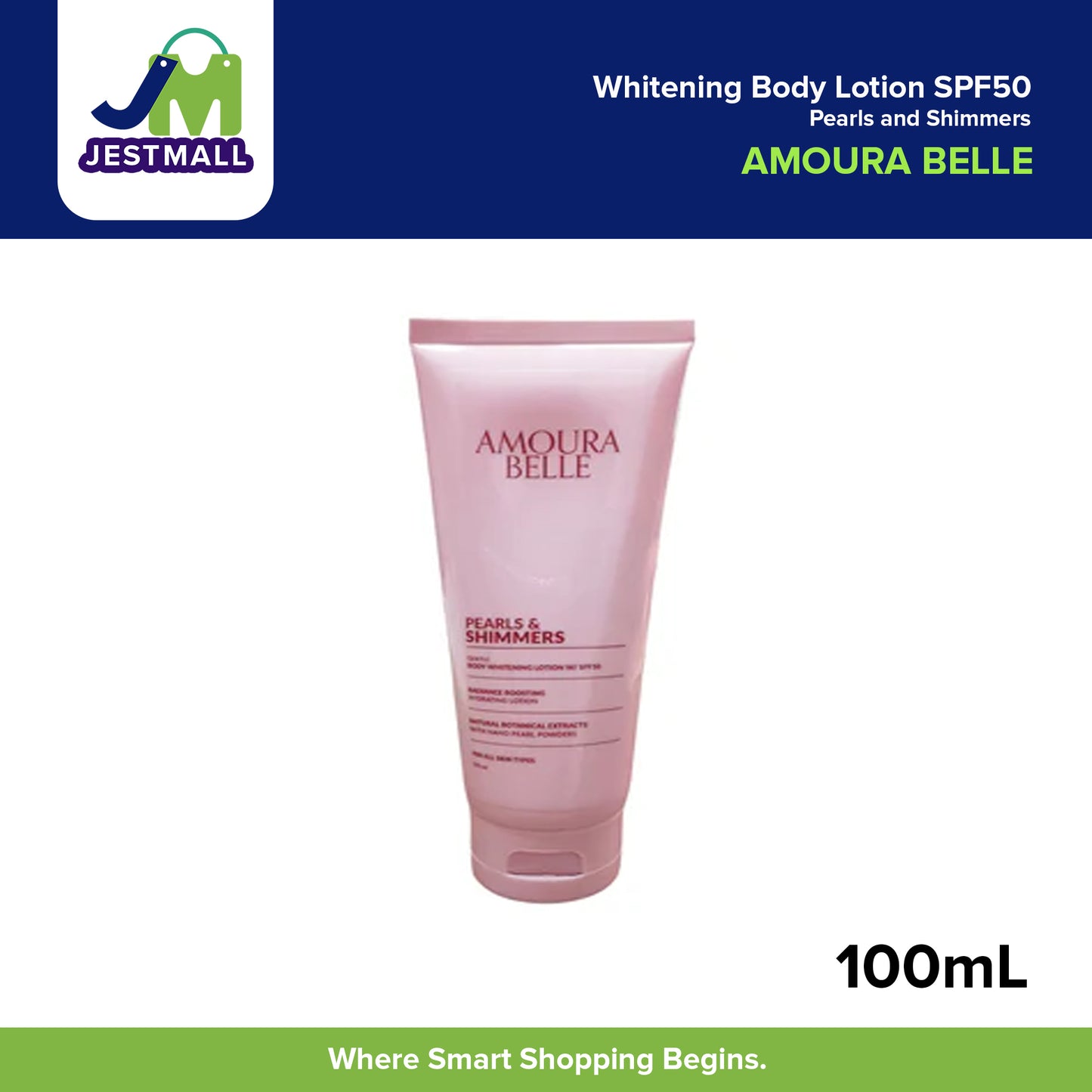 AMOURA BELLE Pearls and Shimmers Whitening Body Lotion SPF50 100mL