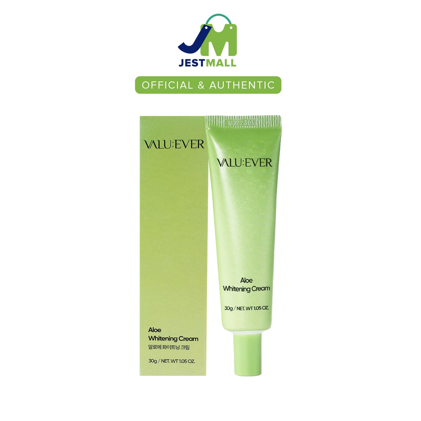 VALU:EVER Aloe Vera Whitening Face Cream 30g – Hydrating & Soothing