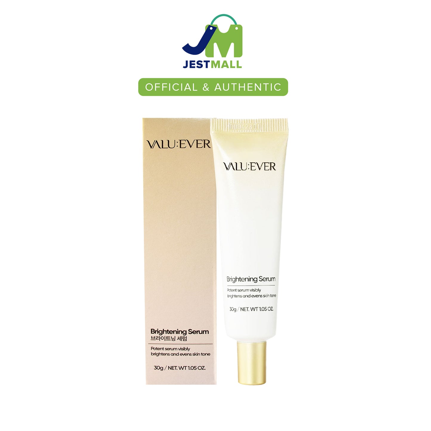 VALU:EVER Skin Brightening Serum 30g – Even Tone, Radiant Glow