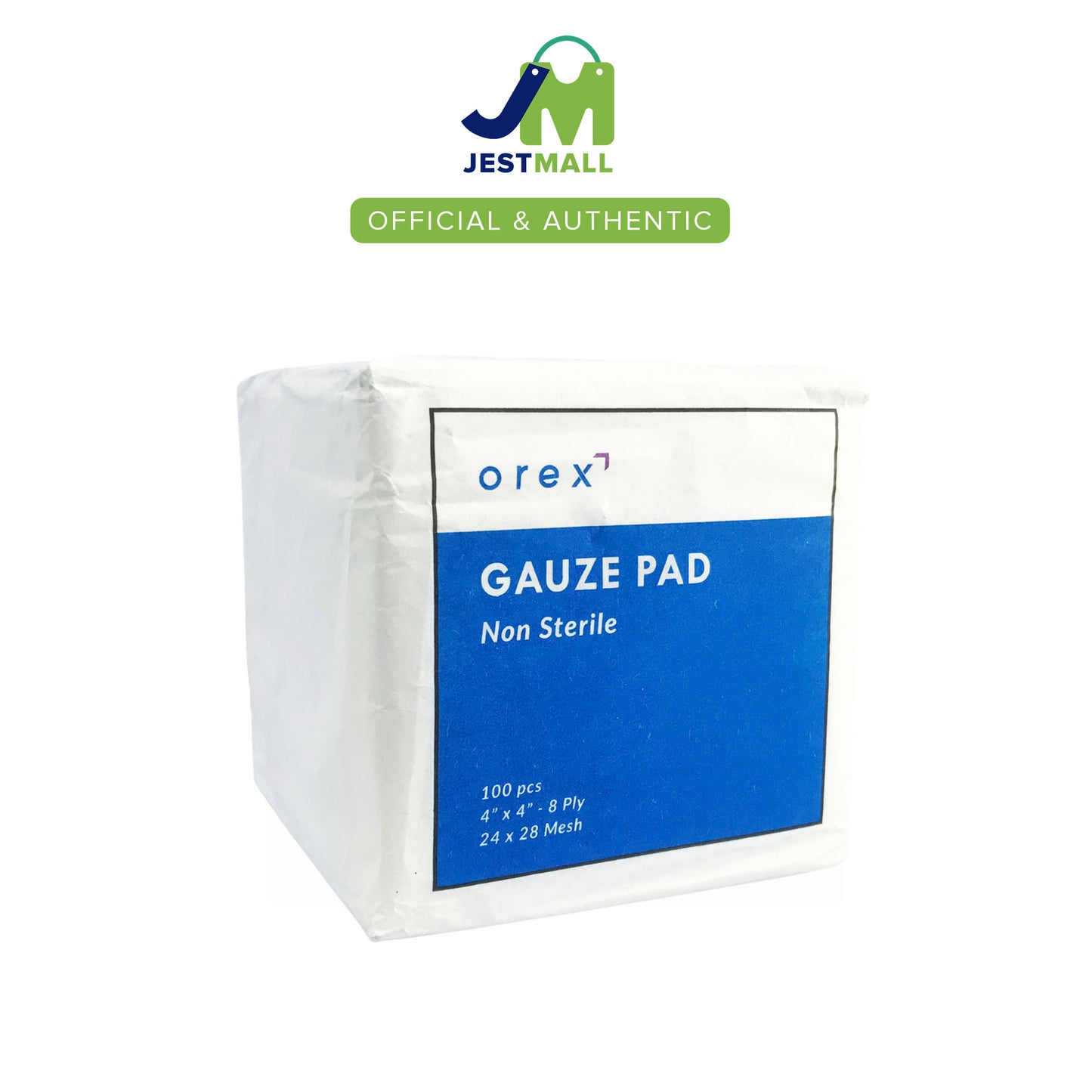 OREX Gauze Pad Non Sterile 4x4 Inch 8 Ply 24x28 Mesh 100pcs