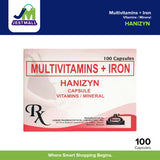 HANIZYN Multivitamins with Iron Vitamin Mineral Capsules 100s