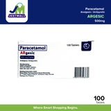 ARGESIC Paracetamol 500mg Analgesic Antipyretic Tablets 100s