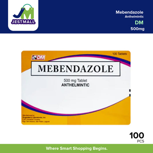 DM Mebendazole 500mg Anthelmintic Tablets 100s