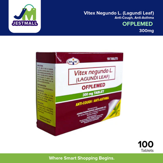 OFPLEMED Lagundi Leaf 300mg Anti Cough Asthma Tablets 100s