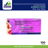 SYMDEX-D FORTE Phenylpropanolamine Hydrochloride Chlorphenamine Maleate Paracetamol 25mg / 2mg / 500mg Decongestant Antihistamine Analgesic Antipyretic Tablet 100's