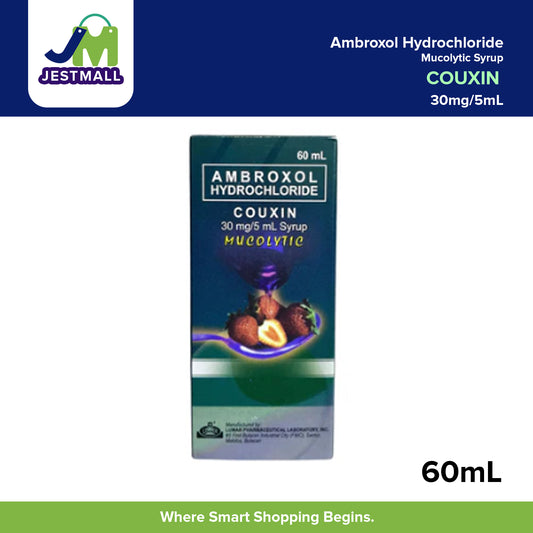 COUXIN Ambroxol Hydrochloride 30mg/5mL Mucolytic Syrup 60mL