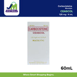 CEASCOL Carbocisteine Mucolytic 125 mg / 4 mL Syrup 60mL