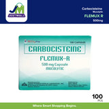 FLEMUX R Carbocisteine 500mg Mucolytic Capsules 100s