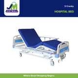 Hospital Bed 3 Cranks with Generic Foam Set