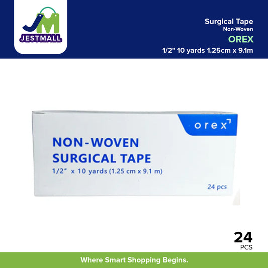 OREX Non-Woven Surgical Tape 1/2" 10 yards 1.25cm x 9.1m 24pcs