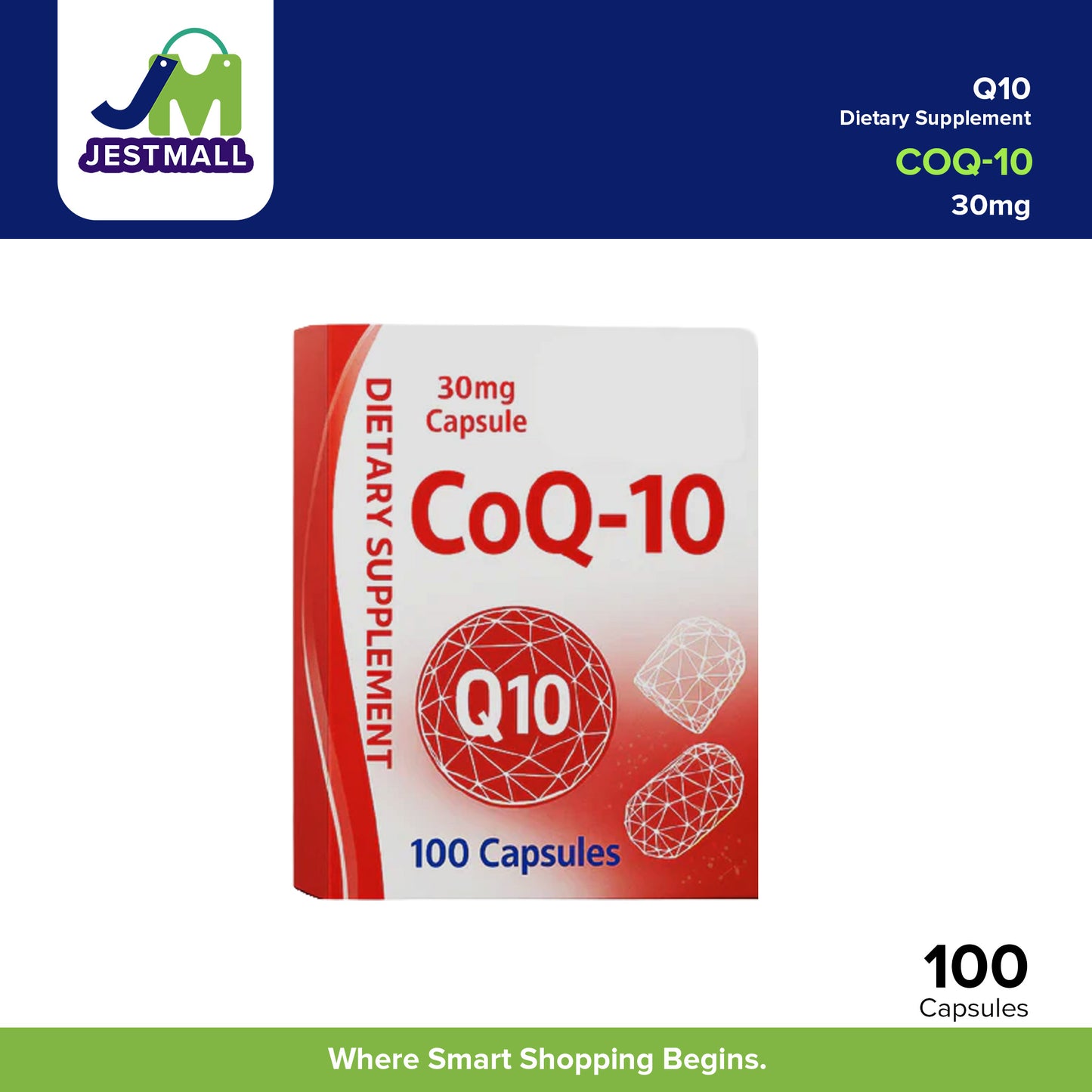 NUMAX CoQ-10 Food Supplement 30mg Capsule 100's