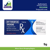 EROXENE Erythromycin 5mg/g (0.5% w/w) Ophthalmic Ointment 1 Tube 5g