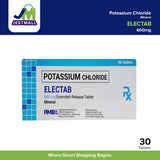 ELECTAB Potassium Chloride Mineral Extended Release Tablet 600 mg 30's