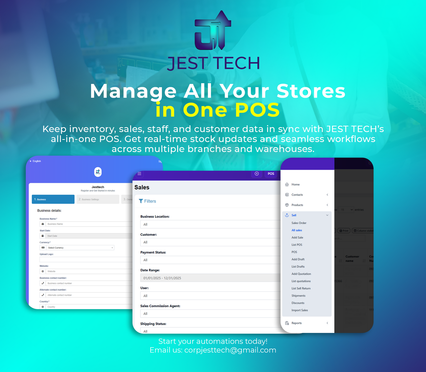 Jest Tech Cloud POS for Business Growth Package Subscription Plan
