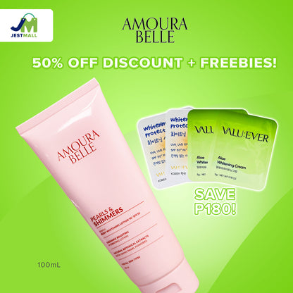 AMOURA BELLE Pearls and Shimmers Whitening Body Lotion SPF50 100mL