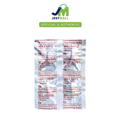 MIA FORTE Blumea Balsamifera (L.) DC Sambong Leaf Diuretic 500 mg 100's Tablet