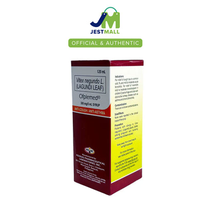 OFPLEMED Lagundi Leaf 300mg/5mL Kids Syrup Orange Flavor 120mL