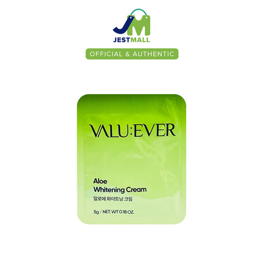 VALU:EVER Aloe Vera Whitening Face Cream 5g Deeply Moisturize Soothes Skin