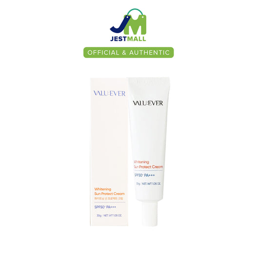 VALU:EVER Sun Protect Cream SPF50+ PA+++ 30g – Lightweight Korean Sunscreen