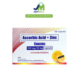 ENOZNC Ascorbic Acid + Zinc Vitamin Mineral 500 mg / 40mg 100 Capsules