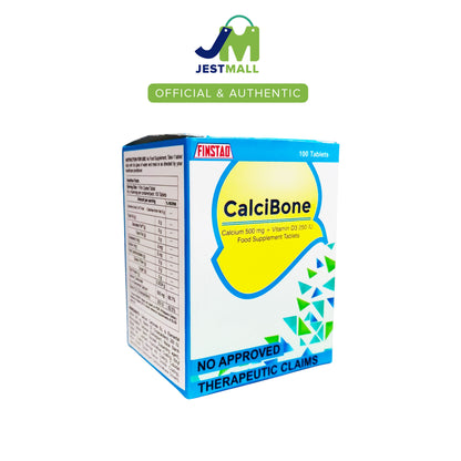 CALCIBONE Calcium 500mg with Vitamin D3 250IU, 100 tablets bottle for daily bone support and calcium absorption