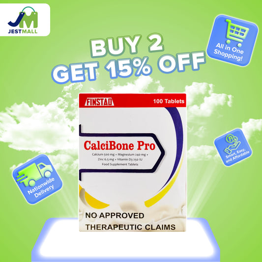 CALCIBONE PRO Calcium, Magnesium, Zinc & Vitamin D3 500mg Wellness Tablets – 100s