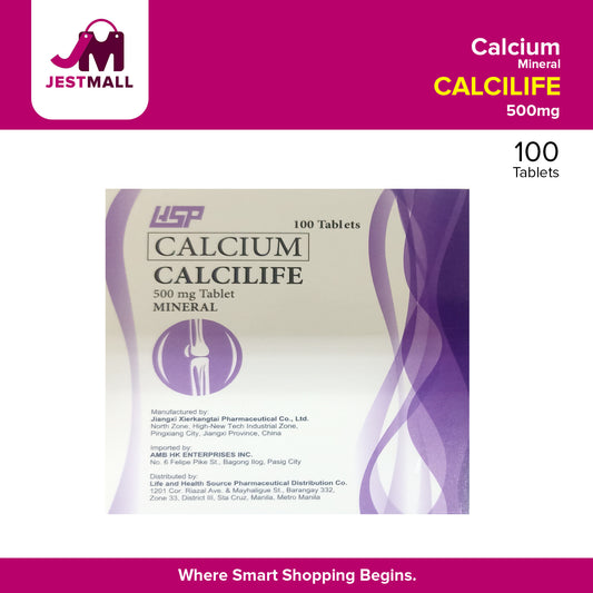 (CALCILIFE) Calcium 500mg  Mineral Tablet 100's