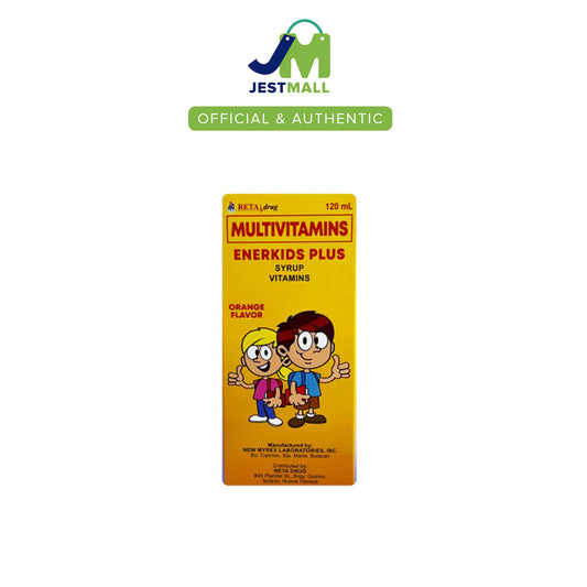 ENERKIDS PLUS Multivitamin Syrup Orange Flavor 120mL for kids daily nutrition