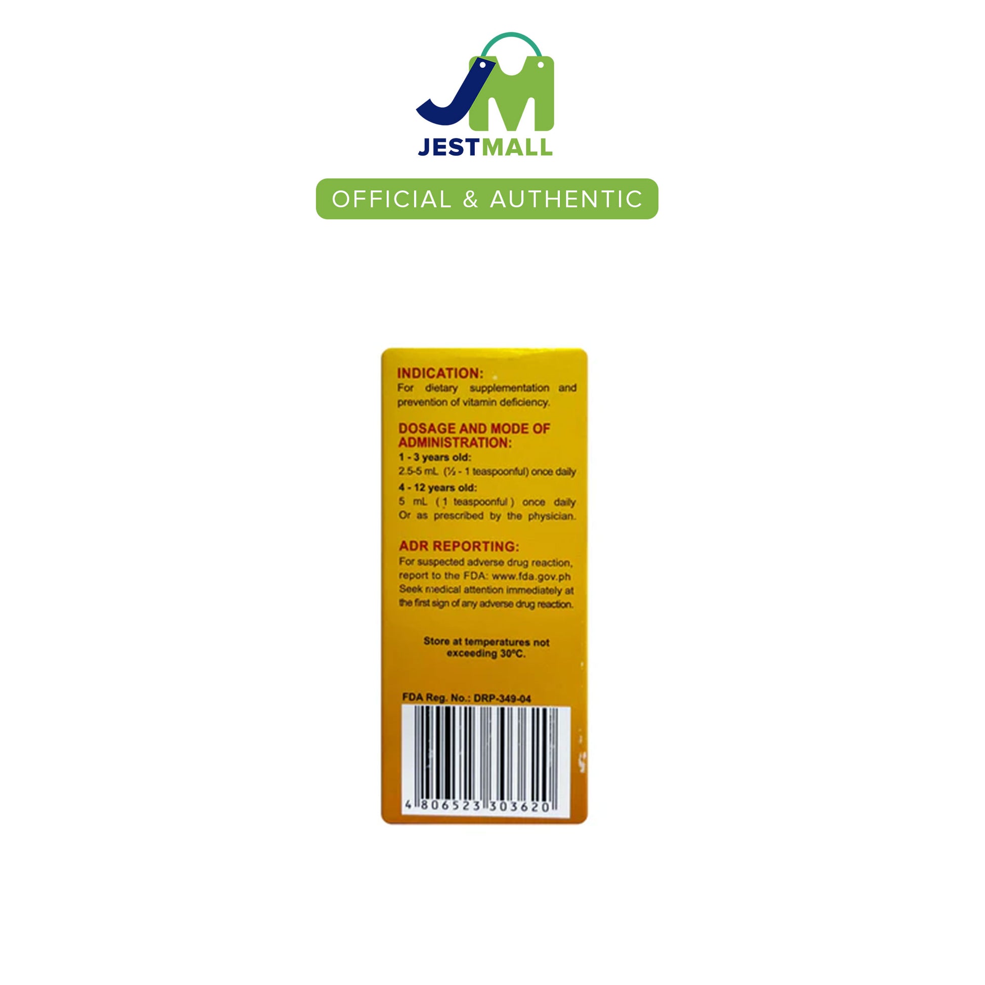ENERKIDS PLUS Multivitamin Syrup Orange Flavor 120mL for kids daily nutrition