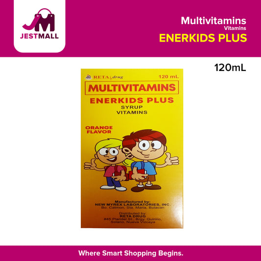 ENERKIDS PLUS Multivitamins Syrup Orange Flavor 120mL
