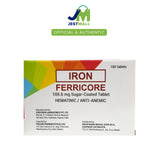 FERRICORE Iron Ferrous Sulfate 105.6mg Sugar Coated Tablets – 100s