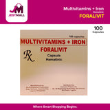 FORALIVIT Multivitamin + Iron Capsule 100's