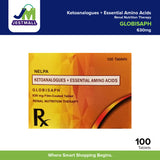 GLOBISAPH Ketoanalogues + Essential Amino Acids 630mg Film Coated Tablet 100's