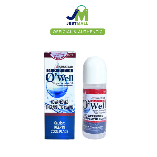 GREATLAB MOUTH O'WELL Virgin Coconut Oil Food Supplement 15mL bottle