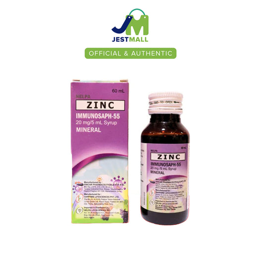 IMMUNOSAPH Zinc Syrup 60ml bottle liquid immune health