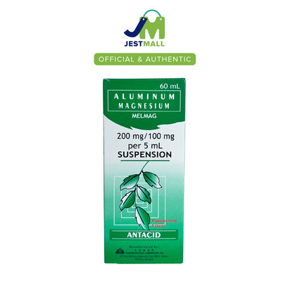 MELMAG Aluminum Magnesium Antacid Suspension Peppermint 60mL bottle