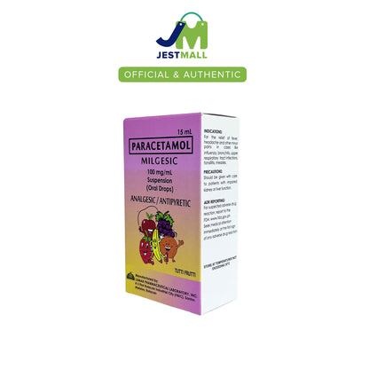 MILGESIC Paracetamol Suspension Oral Drops 15mL bottle