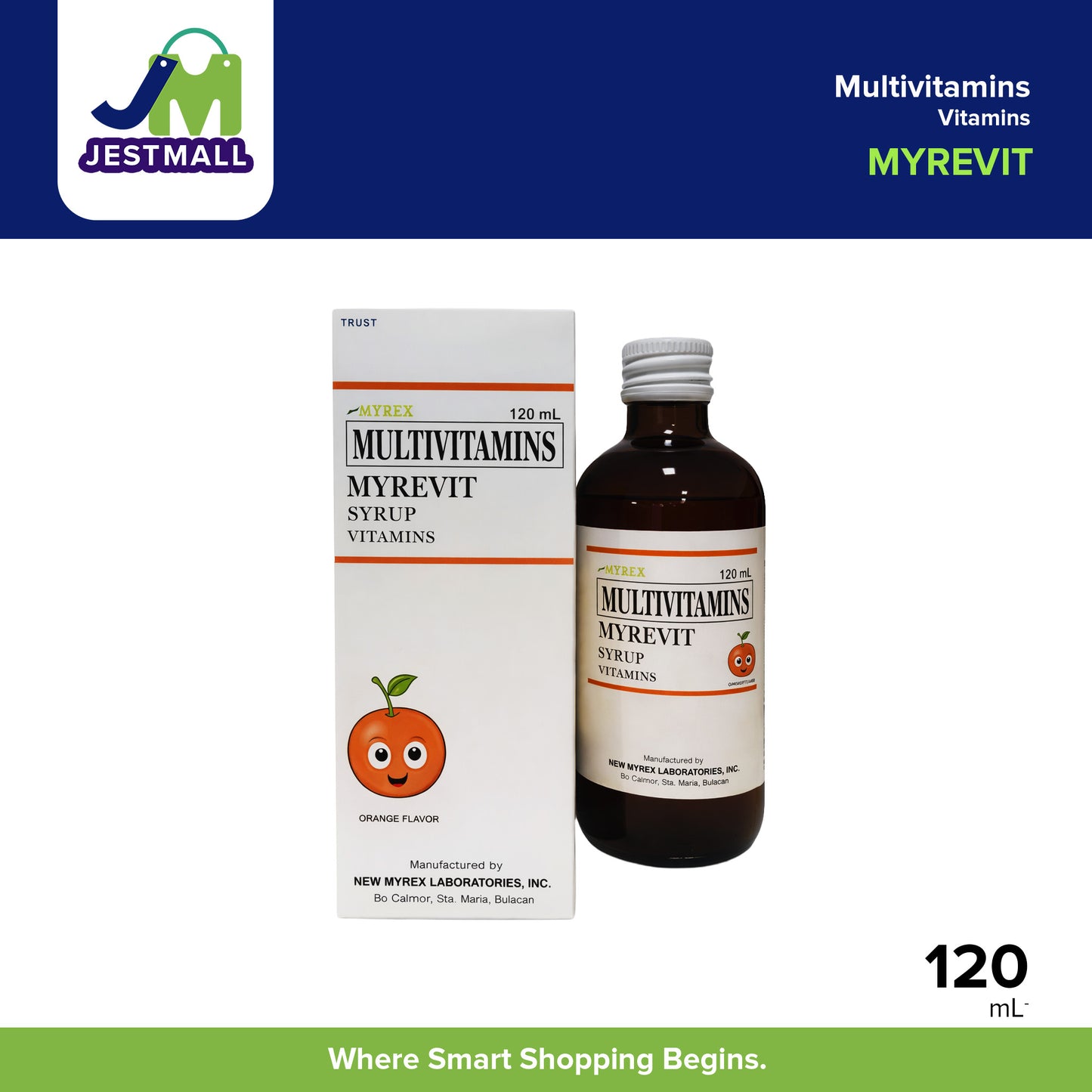 MYREVIT Multivitamins Vitamins Syrup 120ml