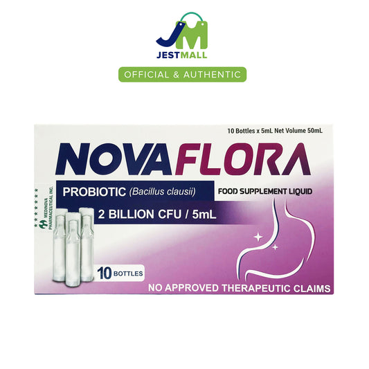 NOVA FLORA Probiotic Bacillus Clausii Liquid Supplement 10s pack