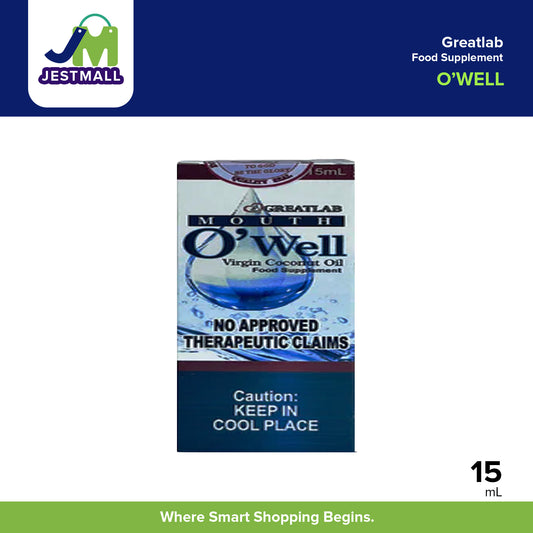 O’WELL Virgin Organic Mouth Oil Food Supplement Bottle 15ml
