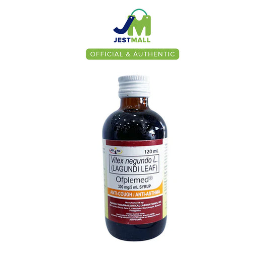 OFPLEMED Lagundi Leaf 300mg/5mL Kids Syrup Orange Flavor 120mL bottle