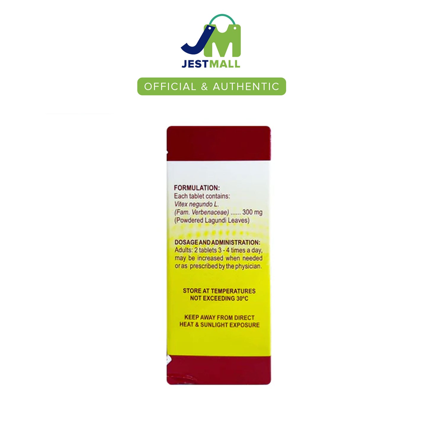 OFPLEMED Lagundi Leaf 300mg Anti Cough Asthma Tablets 100s pack