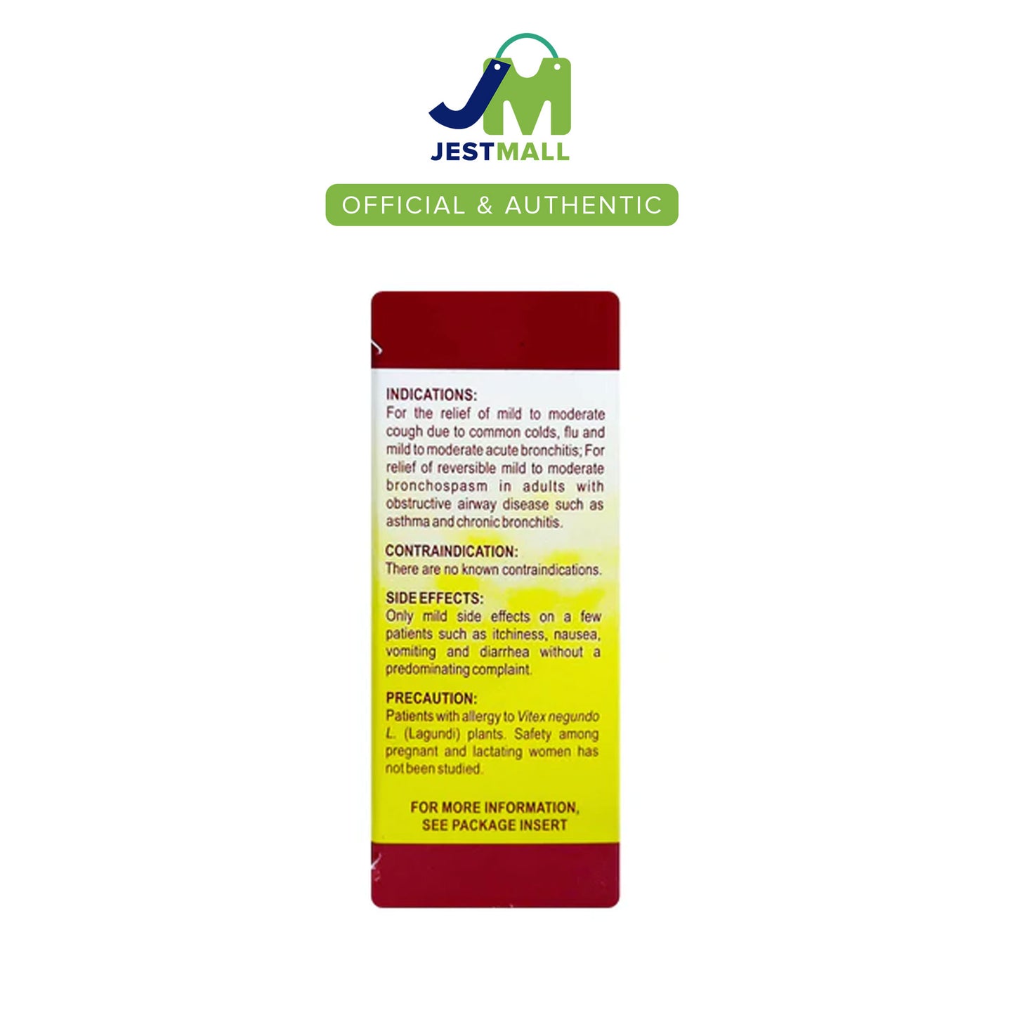OFPLEMED Lagundi Leaf 300mg Anti Cough Asthma Tablets 100s pack