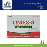 OMEX-3 Fish Oil Omega 3 Food Supplement 1000mg Soft Gel Capsule 30's