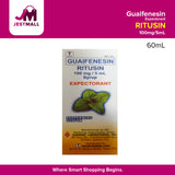 RITUSIN Guaifenesin 100mg/5mL Syrup Peppermint Flavor 60mL