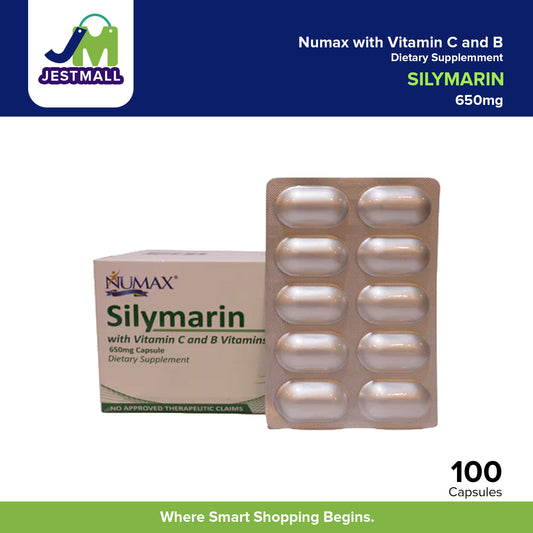 NUMAX Silymarin 650mg with Vitamin C and B Vitamins Capsule 100's