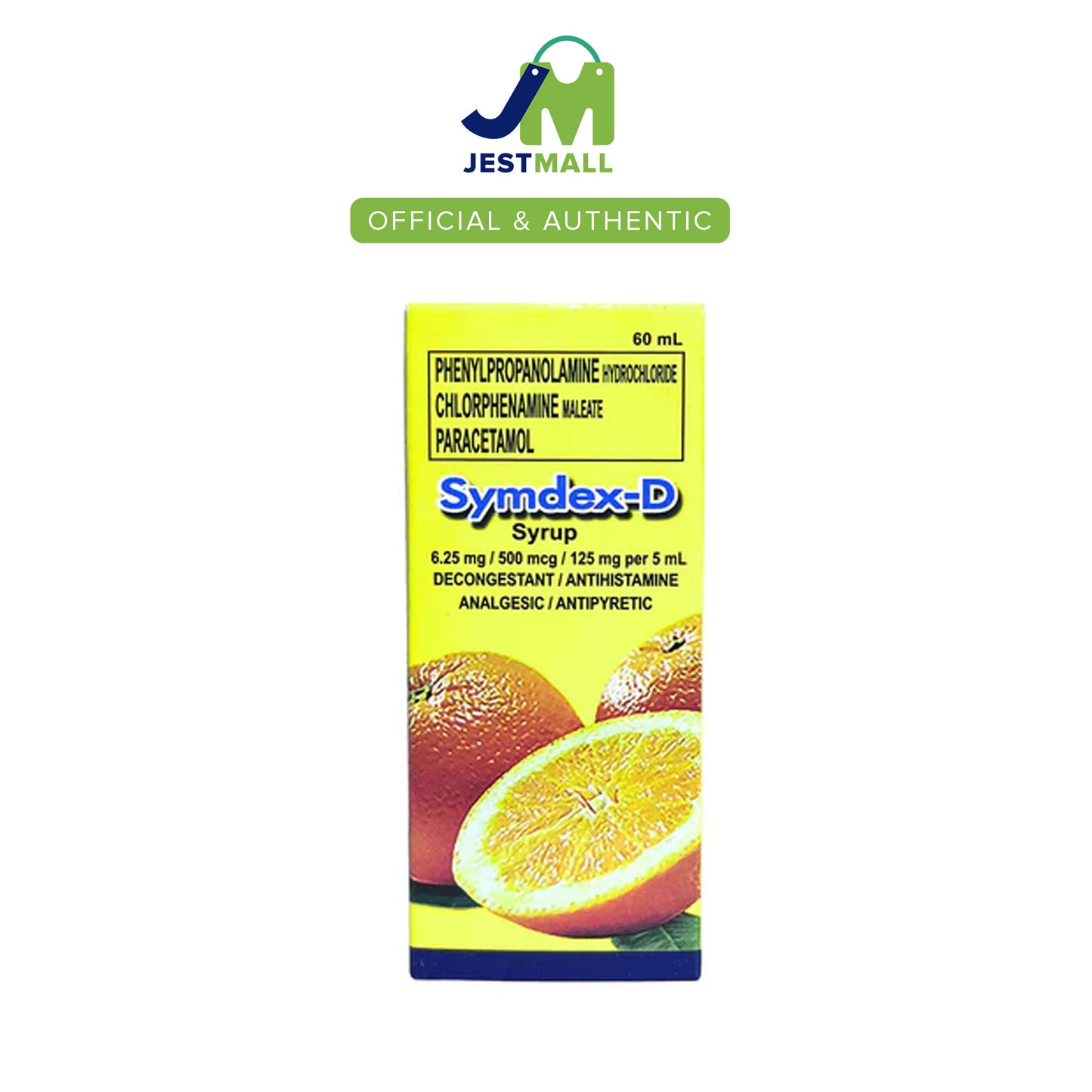 SYMDEX-D FORTE Cold and Flu Relief Syrup 60mL bottle