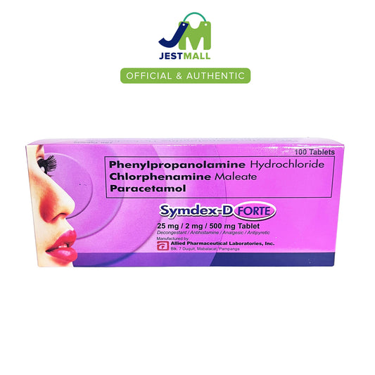 SYMDEX D FORTE Decongestant Antihistamine Analgesic Tablets 100s