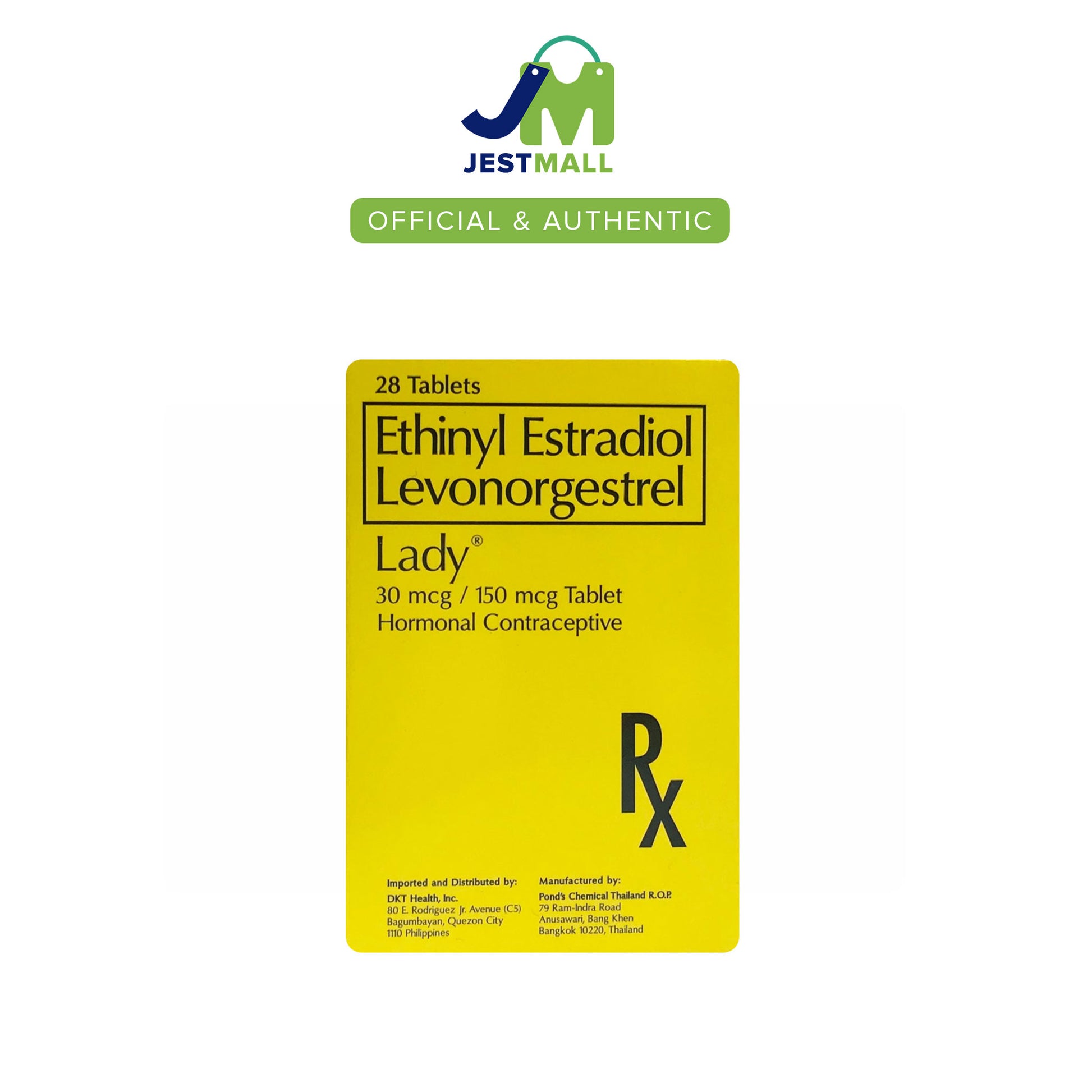 TRUST LADY Ethinyl Estradiol Levonorgestrel Contraceptive Tablets 28s pack