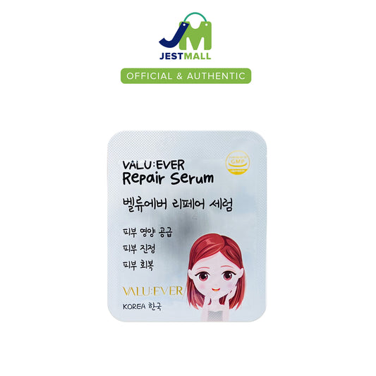 VALU:EVER Ultimate Cell Repair Face Serum 5g Korean skincare bottle, hydrating and soothing antioxidant serum